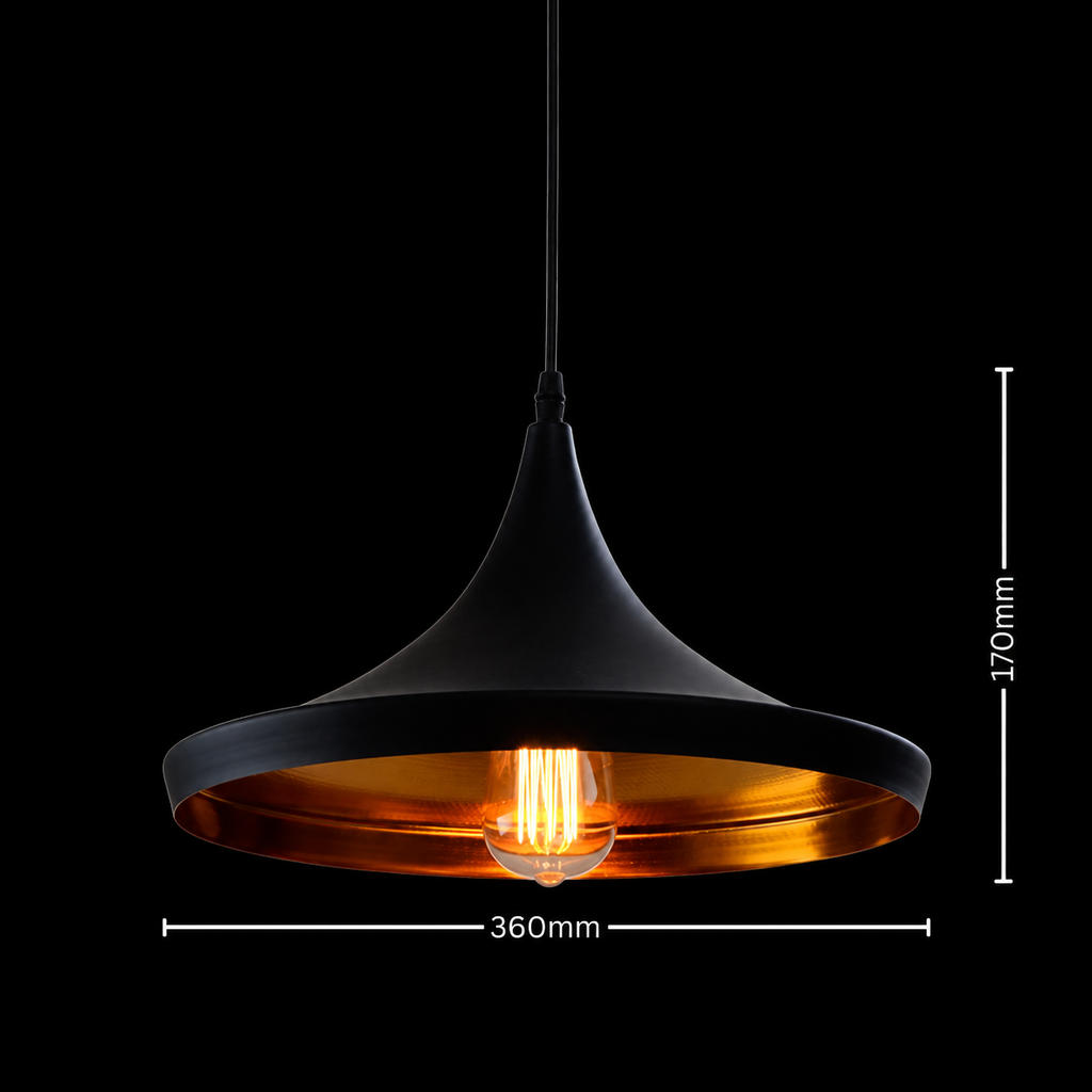 Eclipse Core Bell-shaped Pendant Light