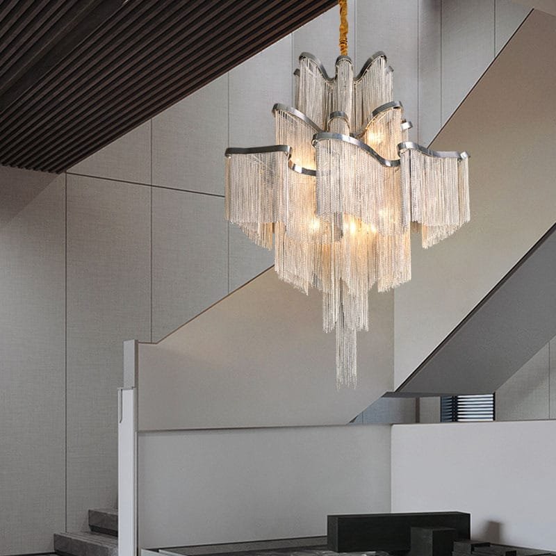 CelestiChic Silver Chandelier