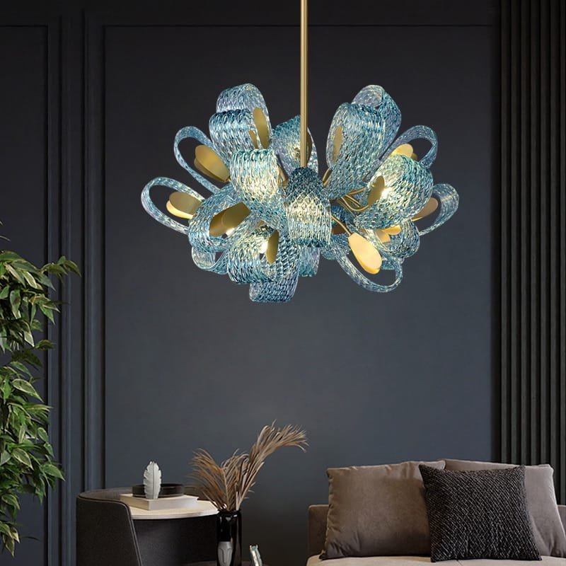 InfiniteInk Glass Chandelier