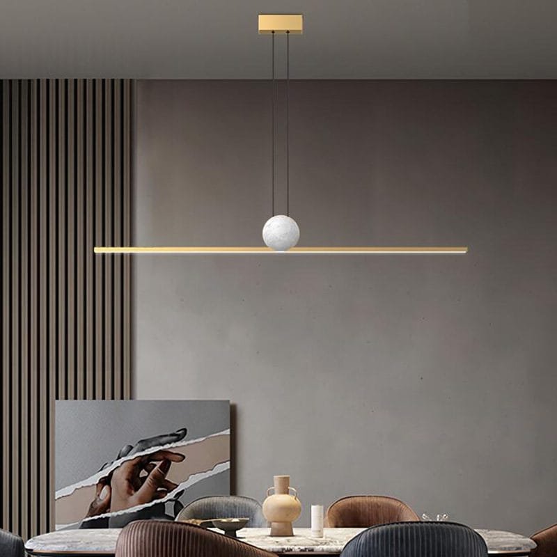 Fine Line Marble Hanging Light
