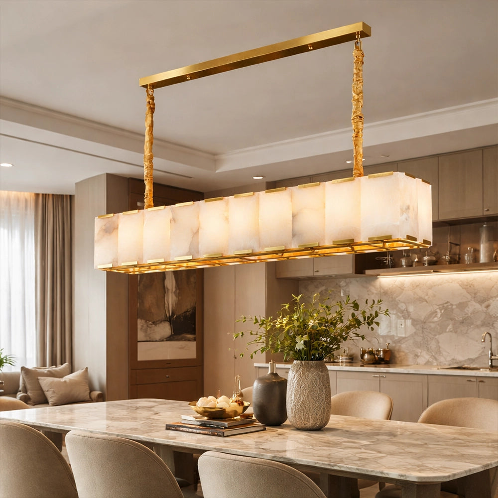 Aurelia Marble Linear Chandelier