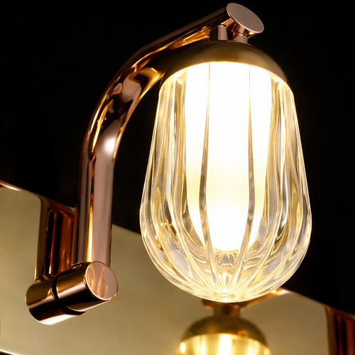 Modern Golden Crystal Vanity Wall Lamp