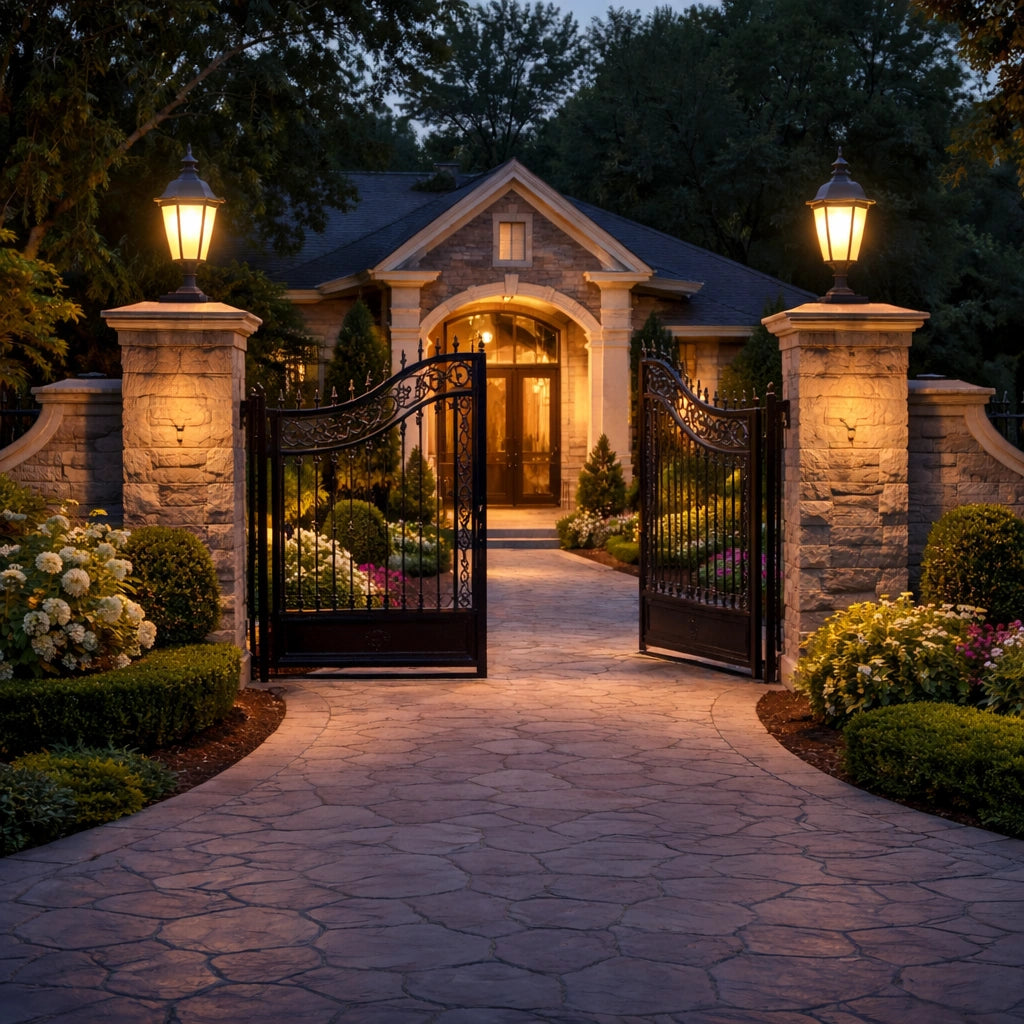 Garden Path Pillar Lantern Light