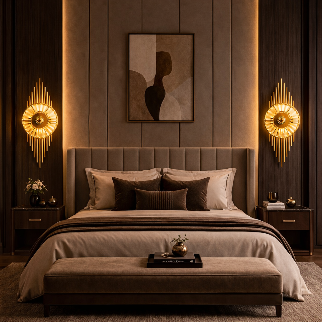 Crystal Sunburst Wall Light