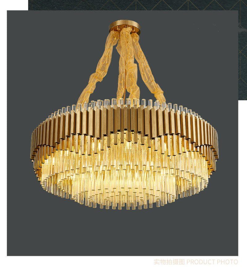 Atlantis Round Glass Chandelier