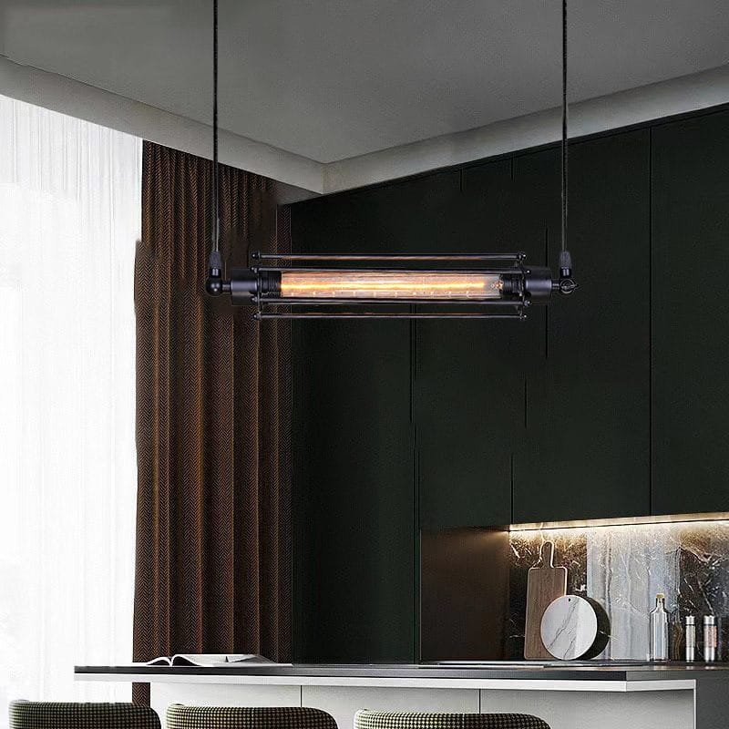Rustic Refuge Lateral Iron Pendant Light