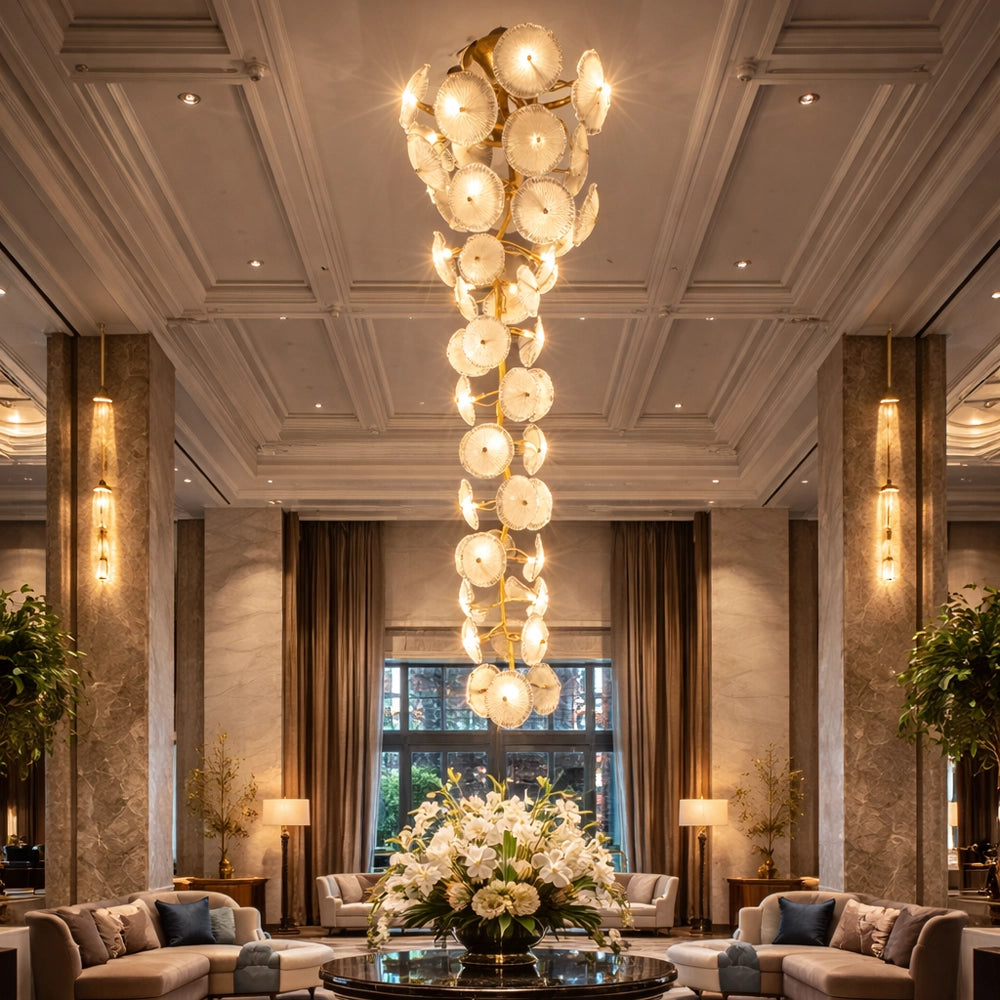Vertical Saucer Cluster Wall Chandelier