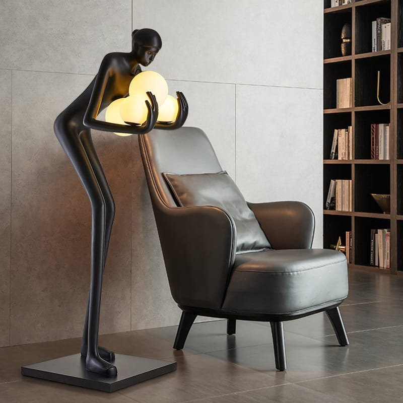 Humanoid Bent(Resin Fiber) Floor Lamp