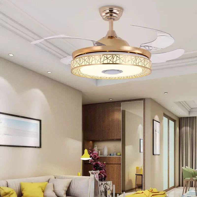 Seagull (with Lamp &amp; Bluetooth Speaker) Ceiling Fan | 38W BLDC Motor | 1220mm | Metal Body