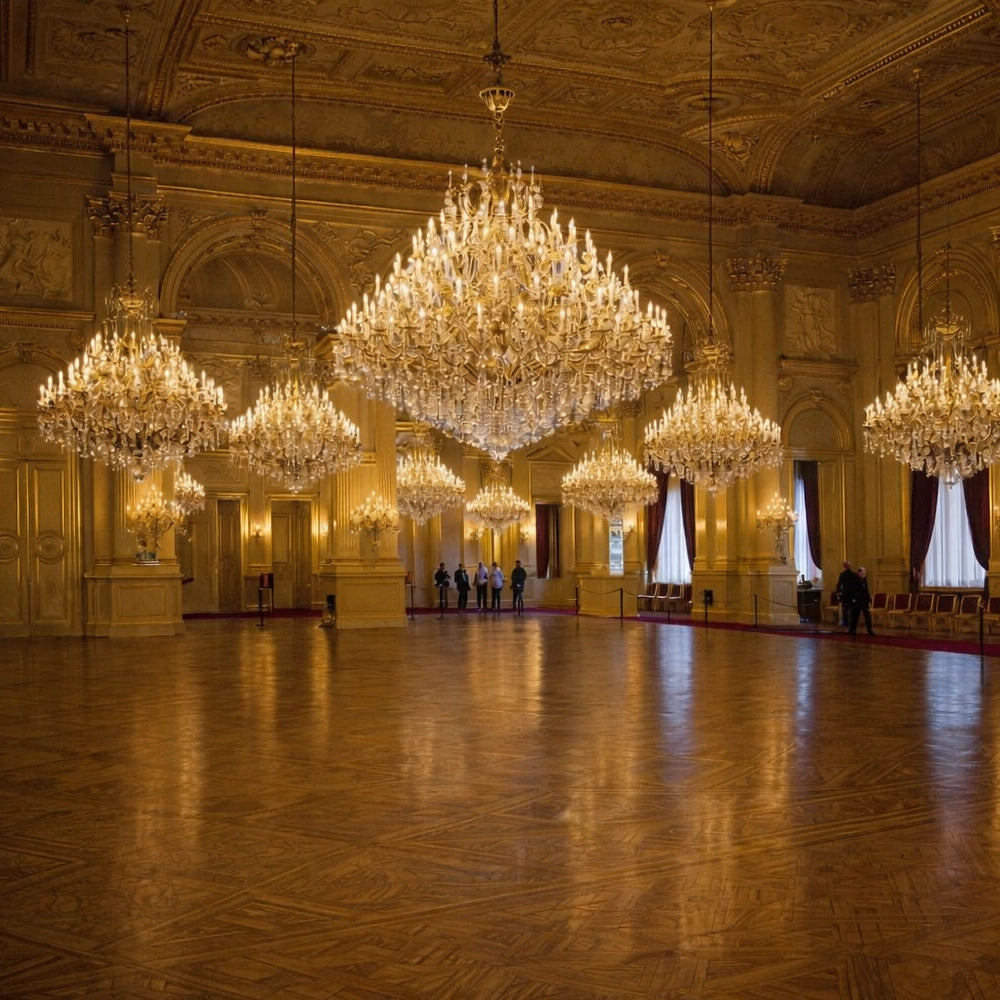 Olympus Crystal Cascade Chandelier