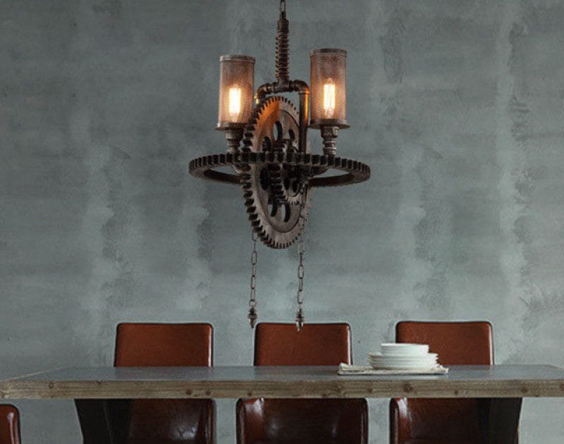 Vintage Gear Pendant Light