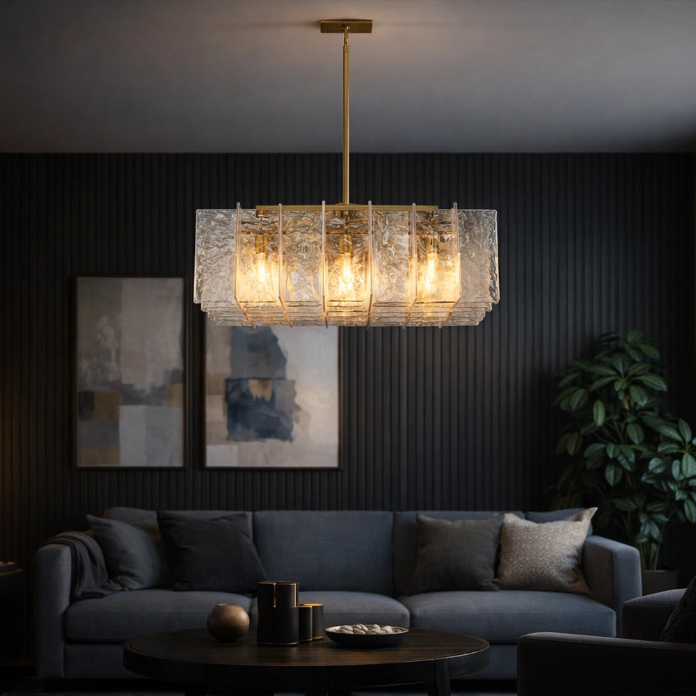 Auralis Linear Crystal Pendant Light