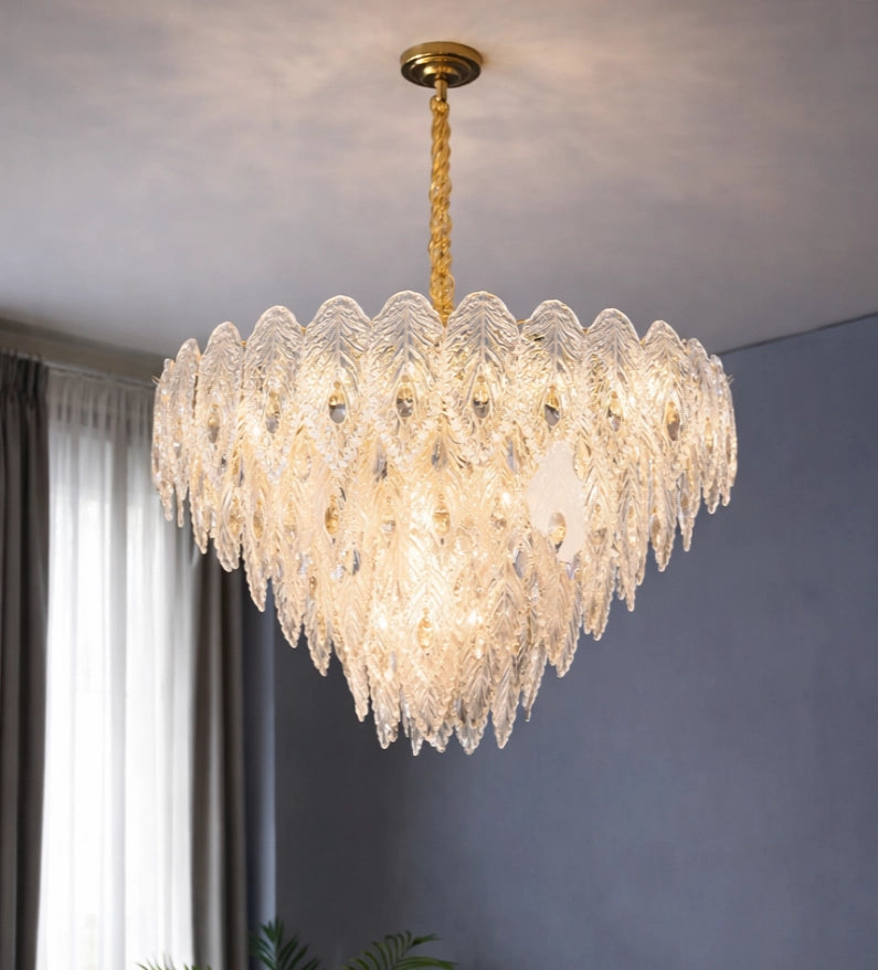 Aurora Borealis Featherburst Chandelier