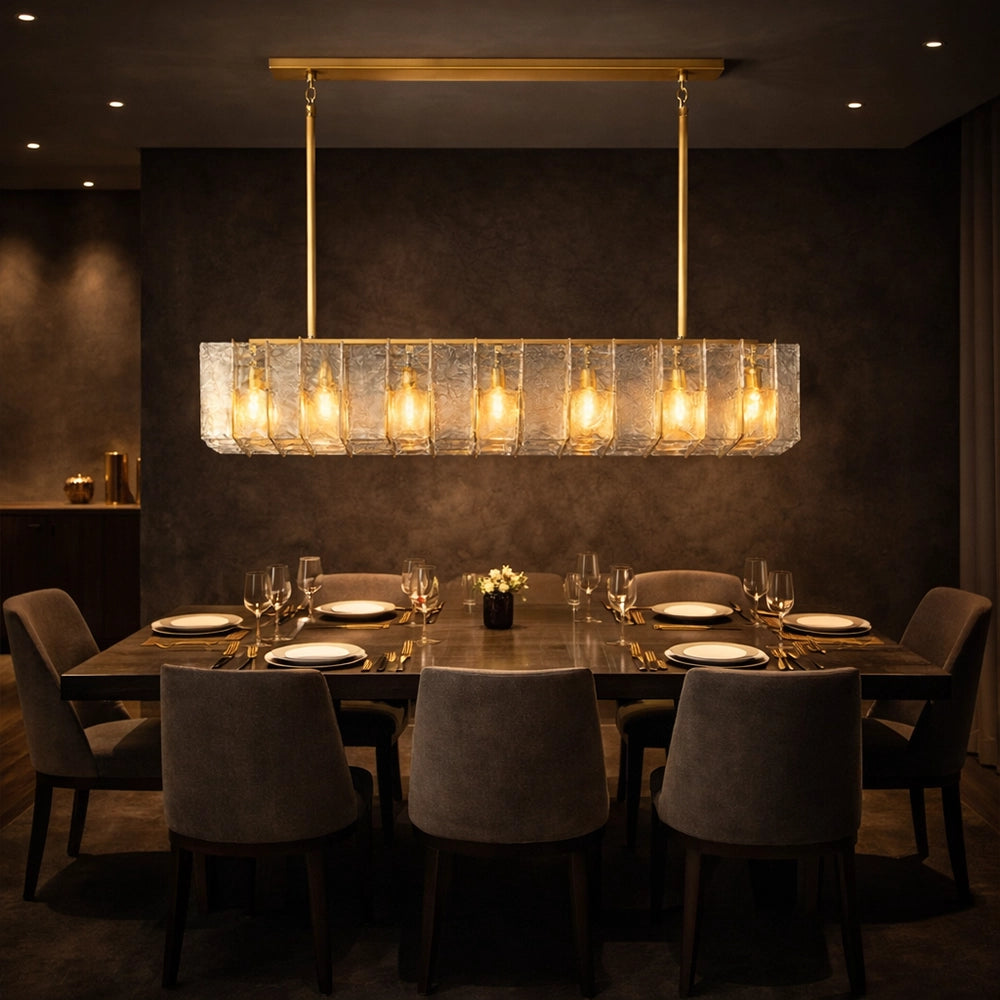 Vireon Linear Glass Chandelier
