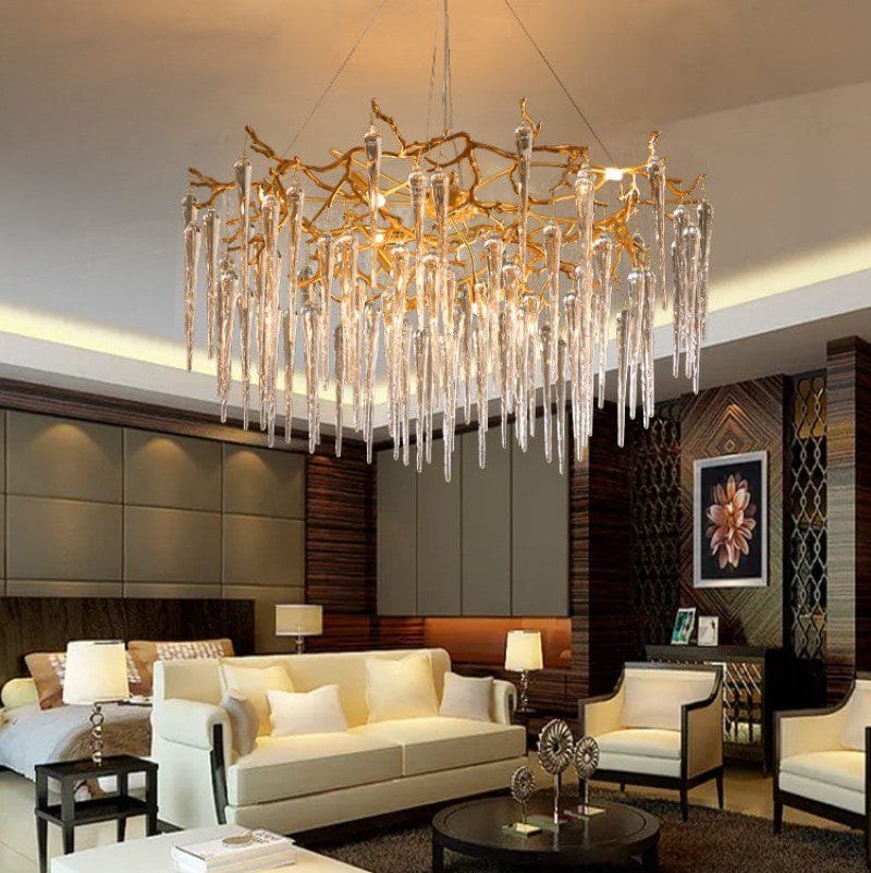 Frozen Drop (Round) Crystal Chandelier