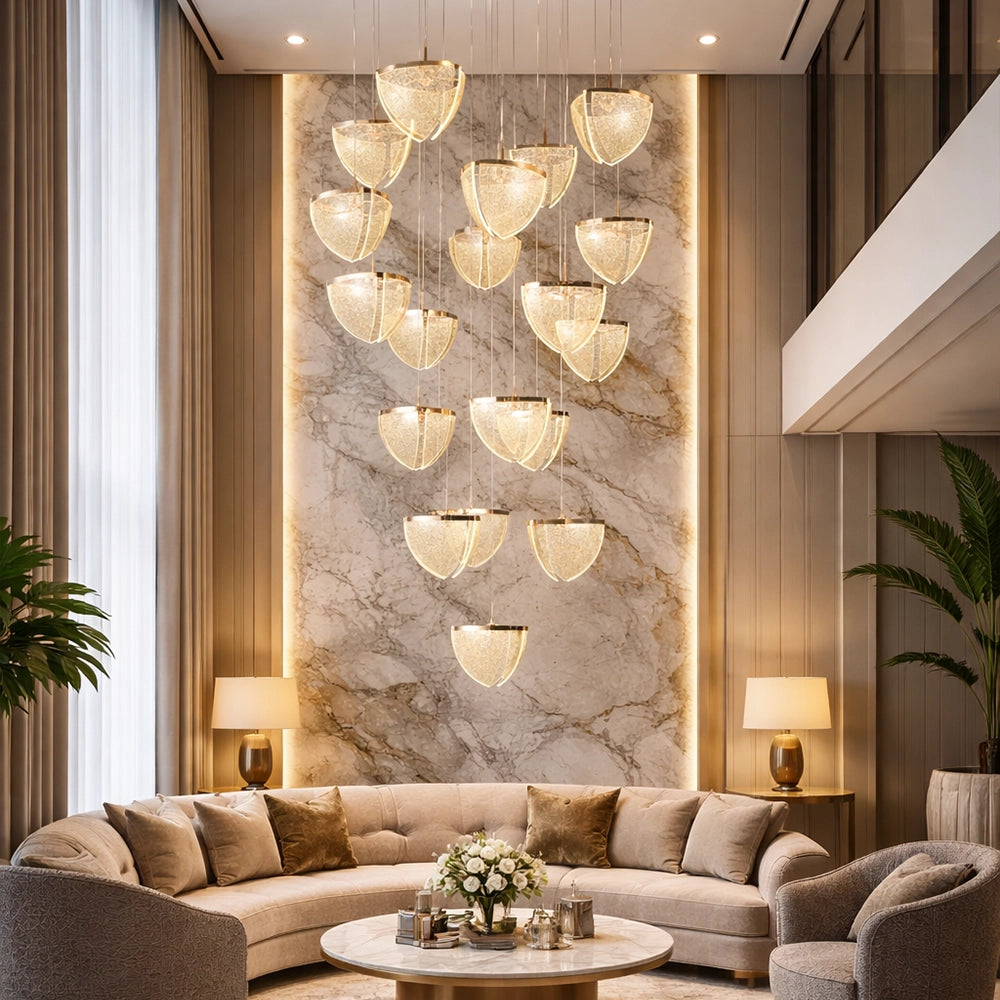 Elysian 19 Modern Shell Chandelier
