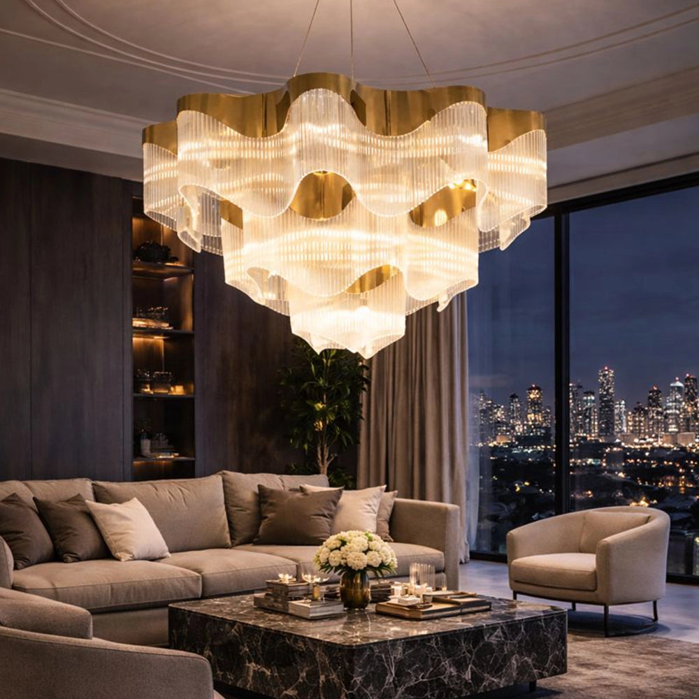 Seashell Sonata Wave Chandelier