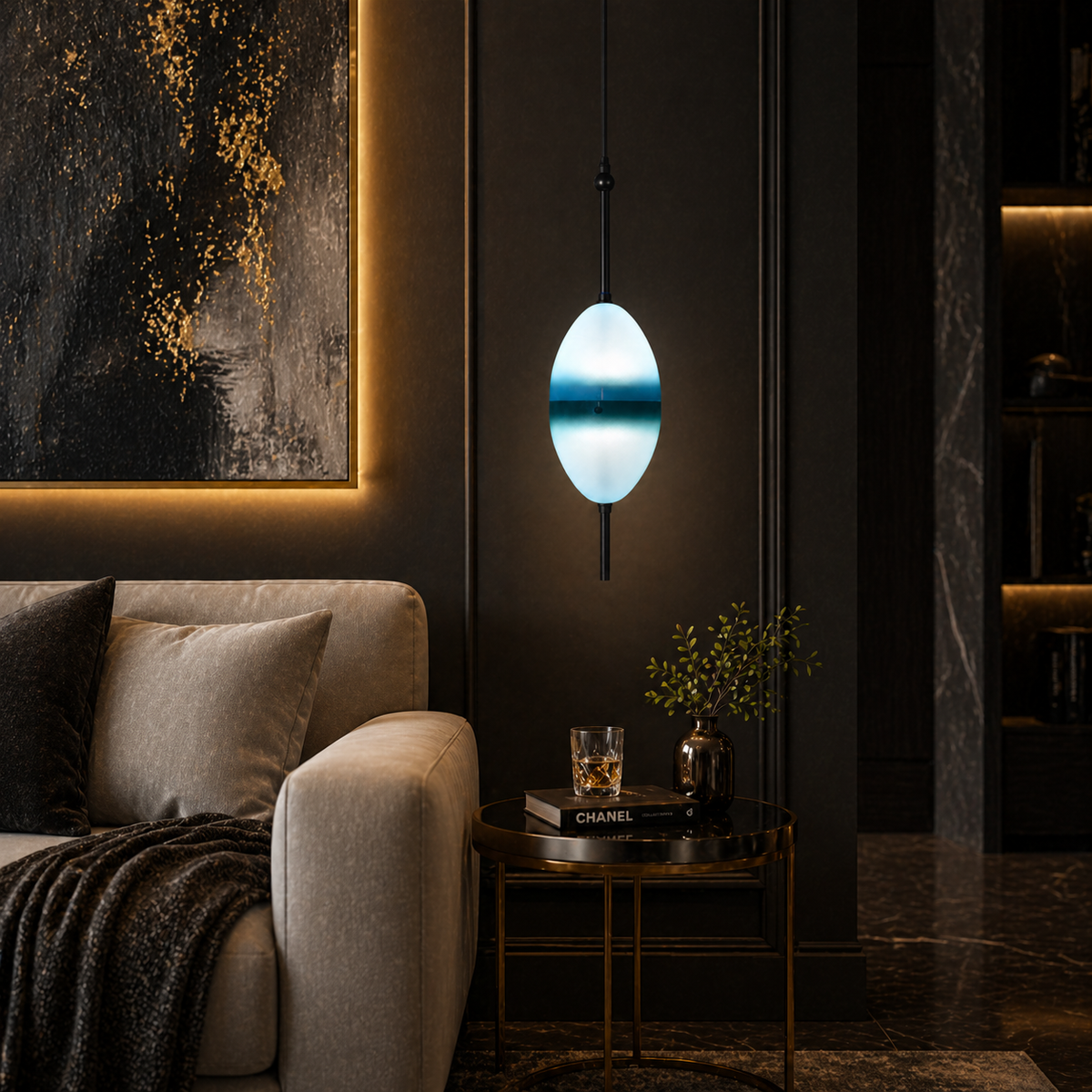 Marina Sphere (LED, Glass) Pendant Lamp