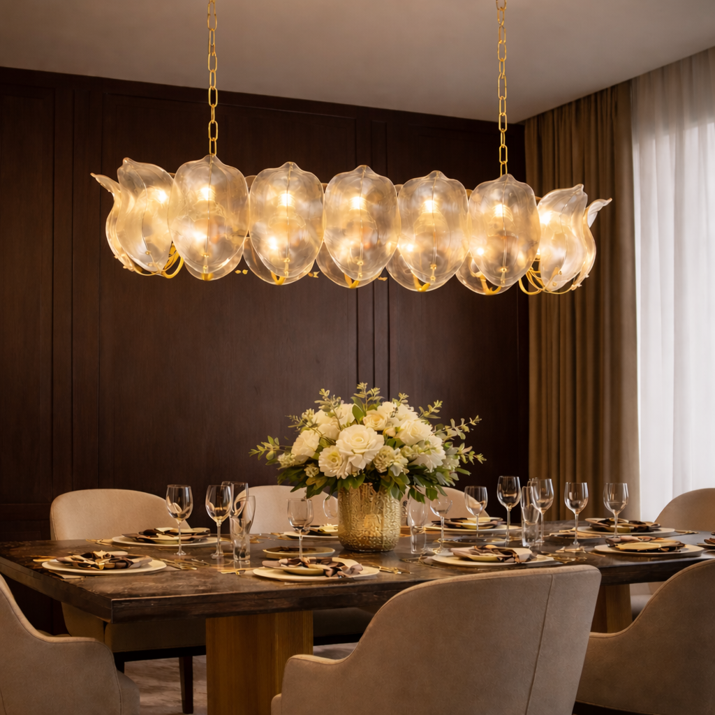 Florence Linear Petal Chandelier