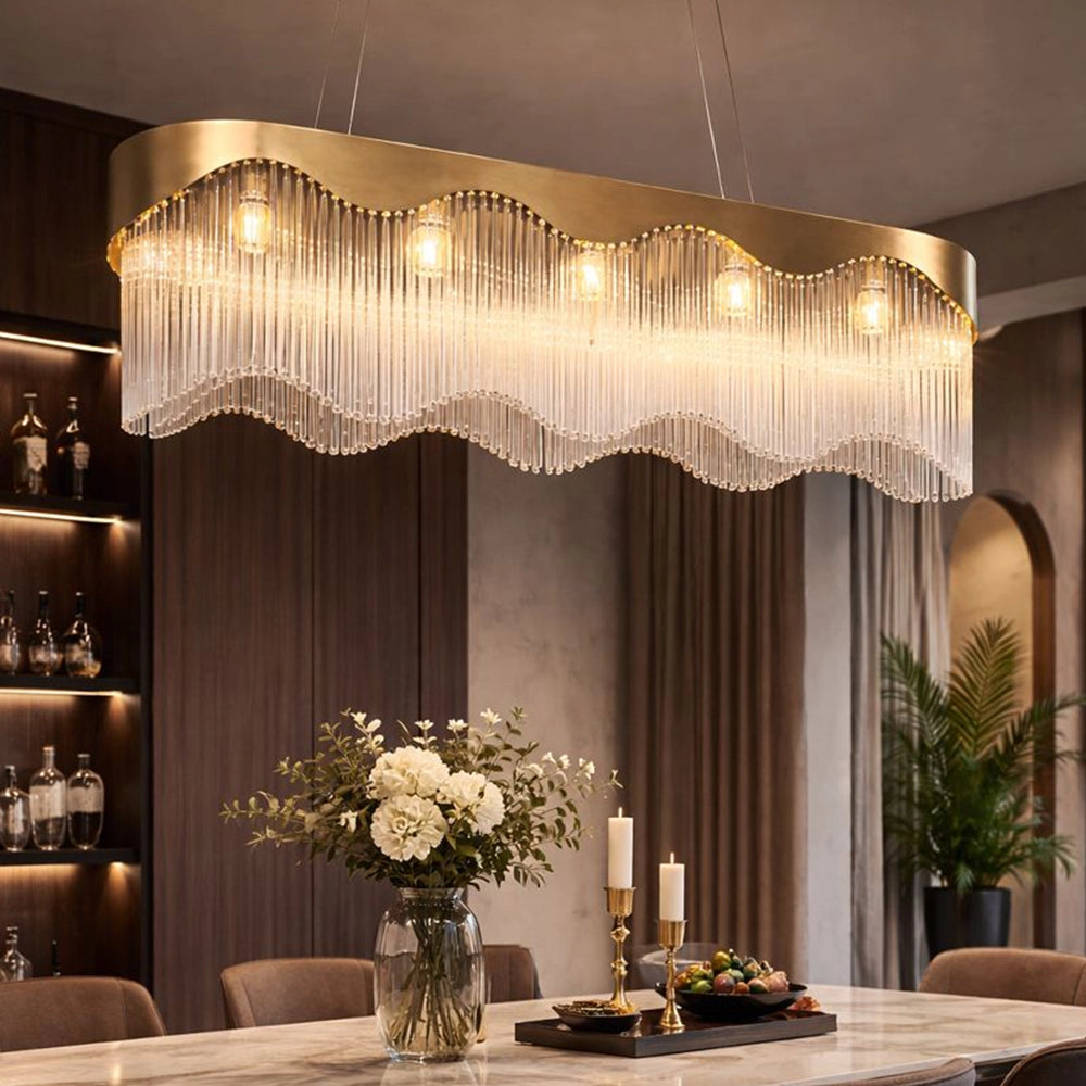 Mermaid's Fringe Tide Bar Chandelier