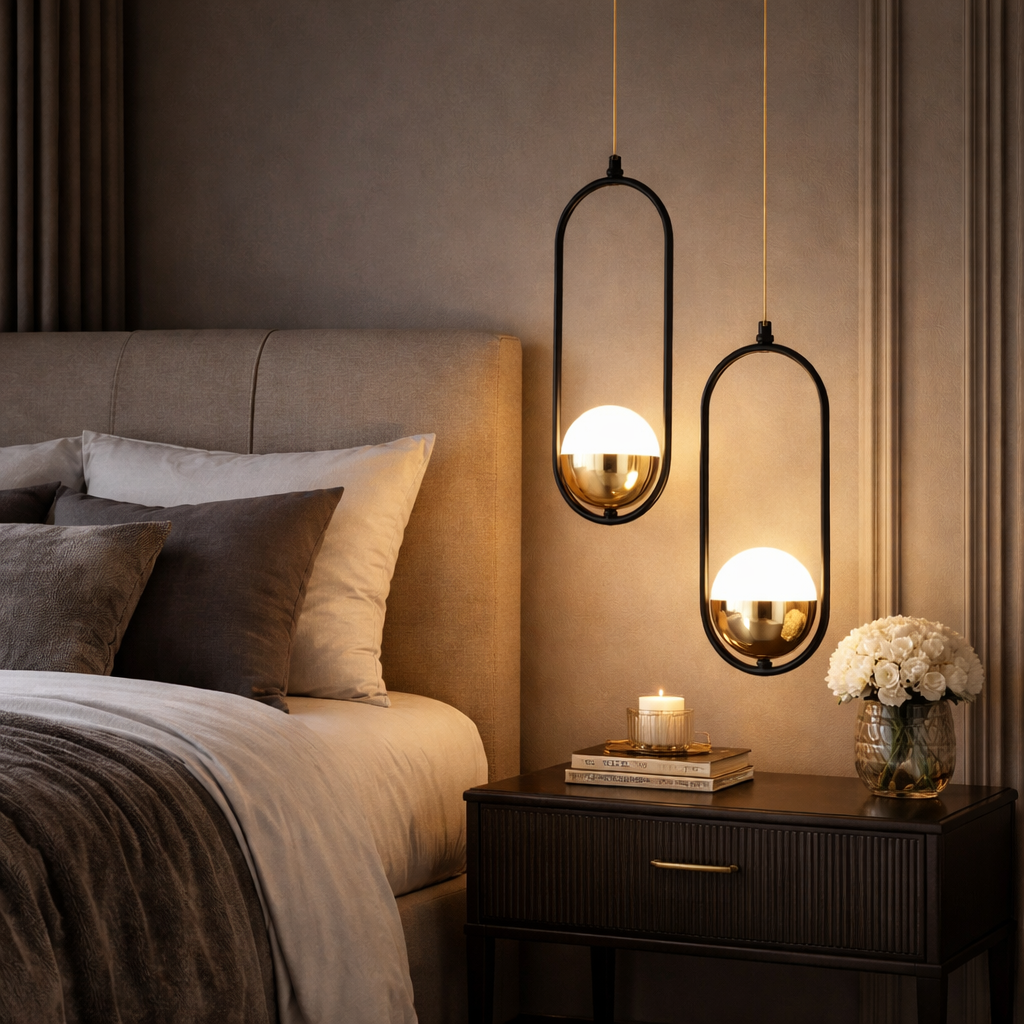 Orbit Halo Modern Oval Pendant Light
