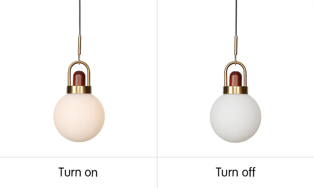 Full Moon Arc Glass Pendant Lamp