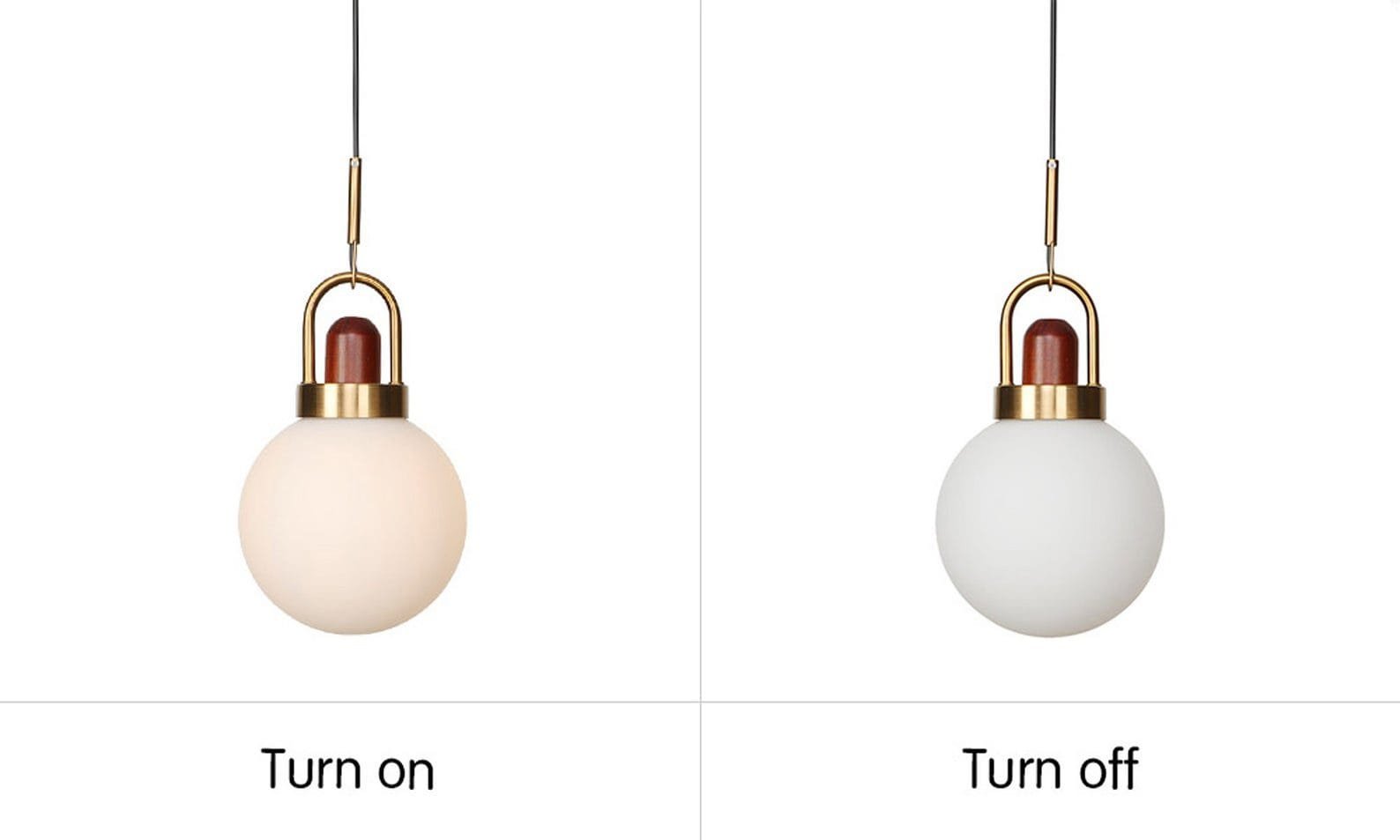 Full Moon Arc Glass Pendant Lamp