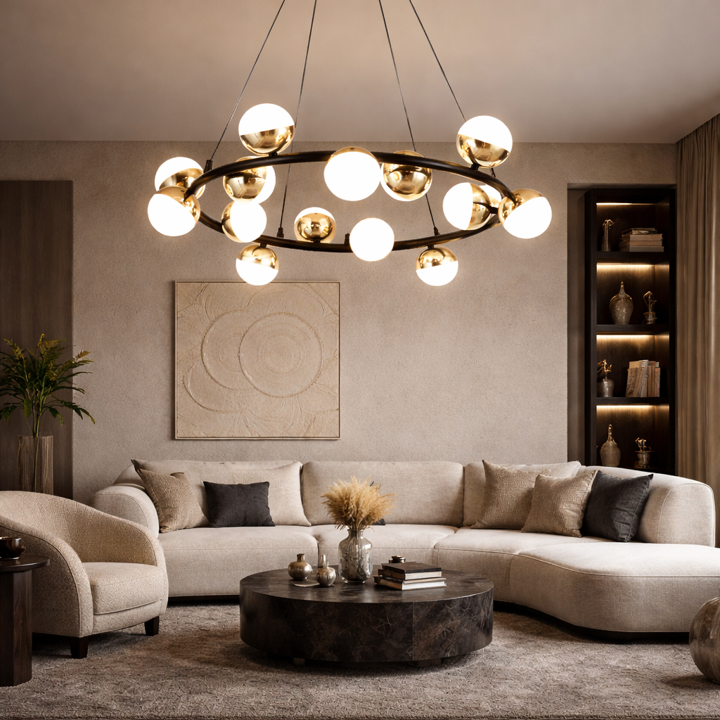 NovaSphere Orbit Ring Chandelier