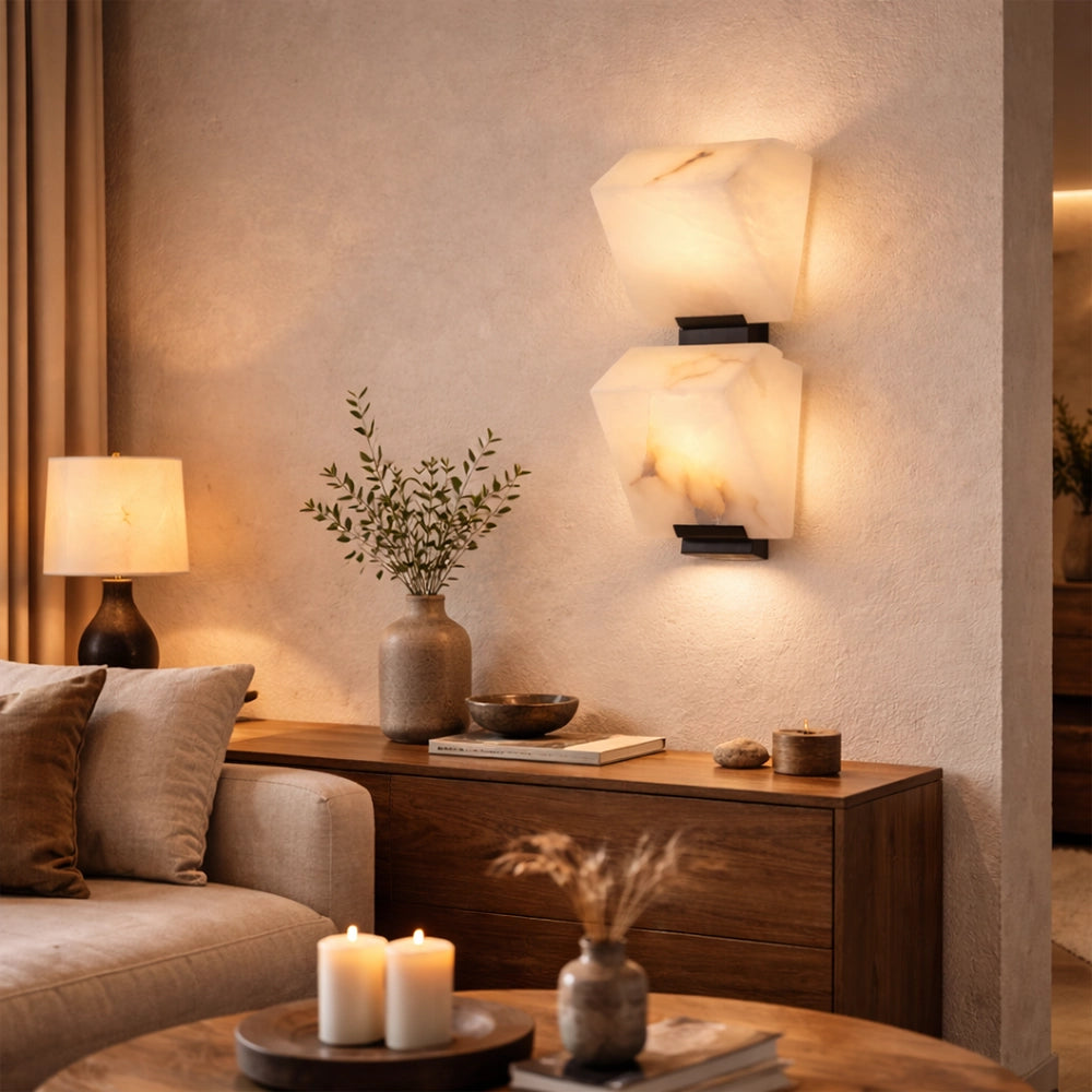 Altura Dual Marble Wall Light