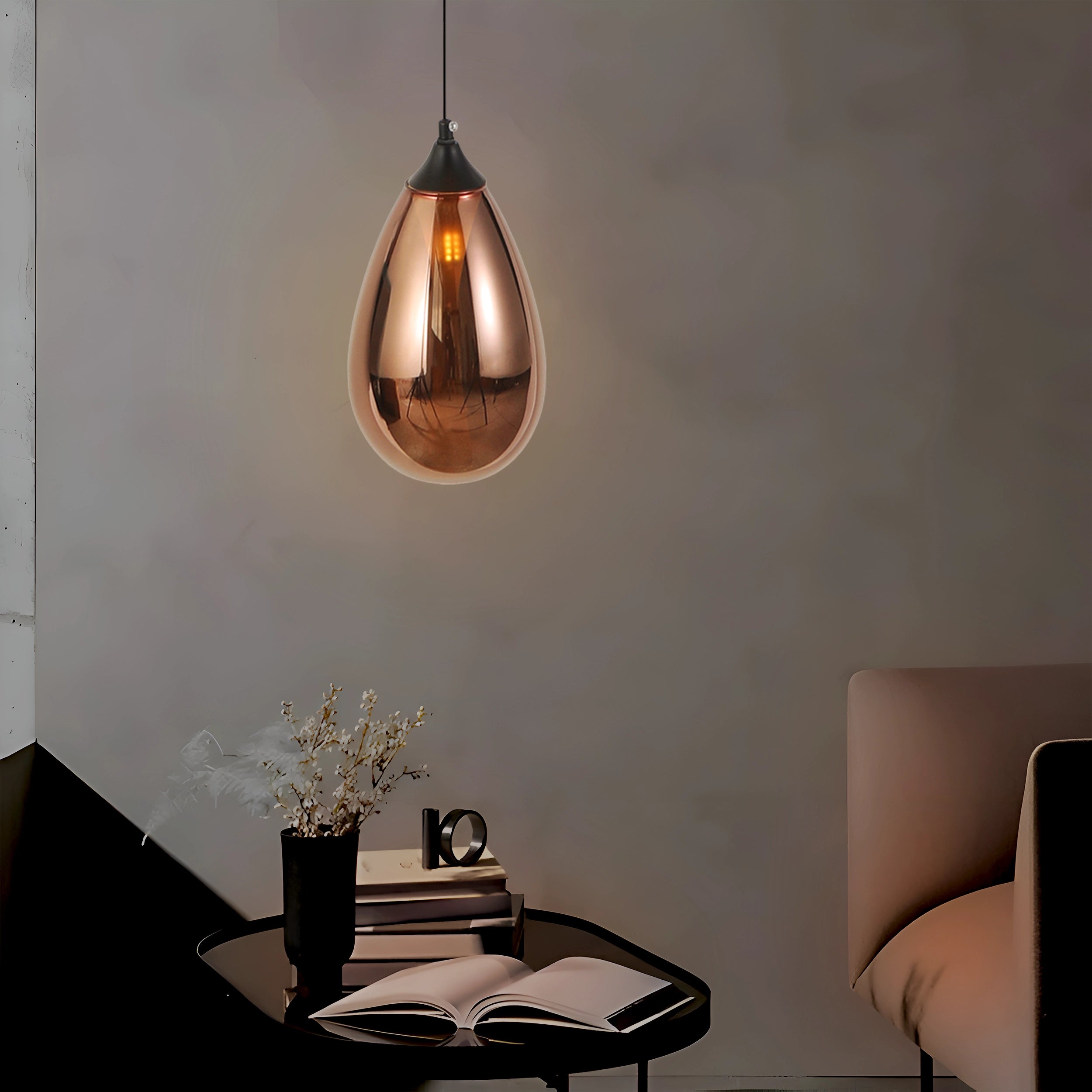 Aurora Droplets of Incandescence (Rose Gold)