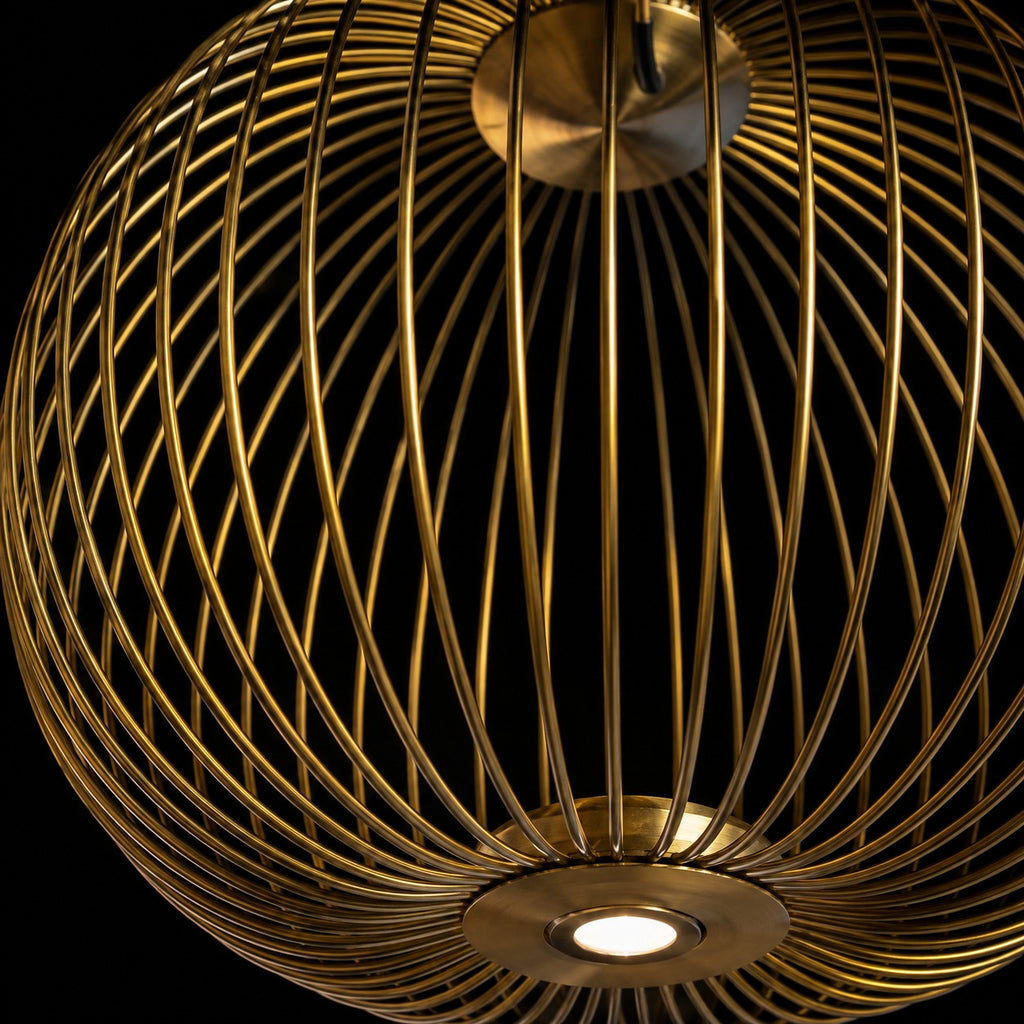Golden Orbit Pendant Light