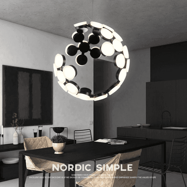 Moon Globe LED Inbuilt Chandelier