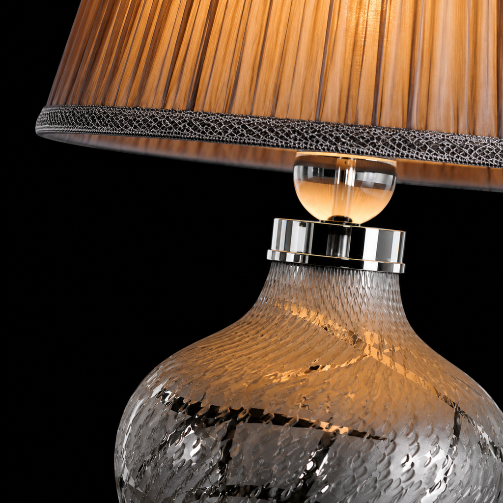 Smokestone Mercury Glass Table Lamp