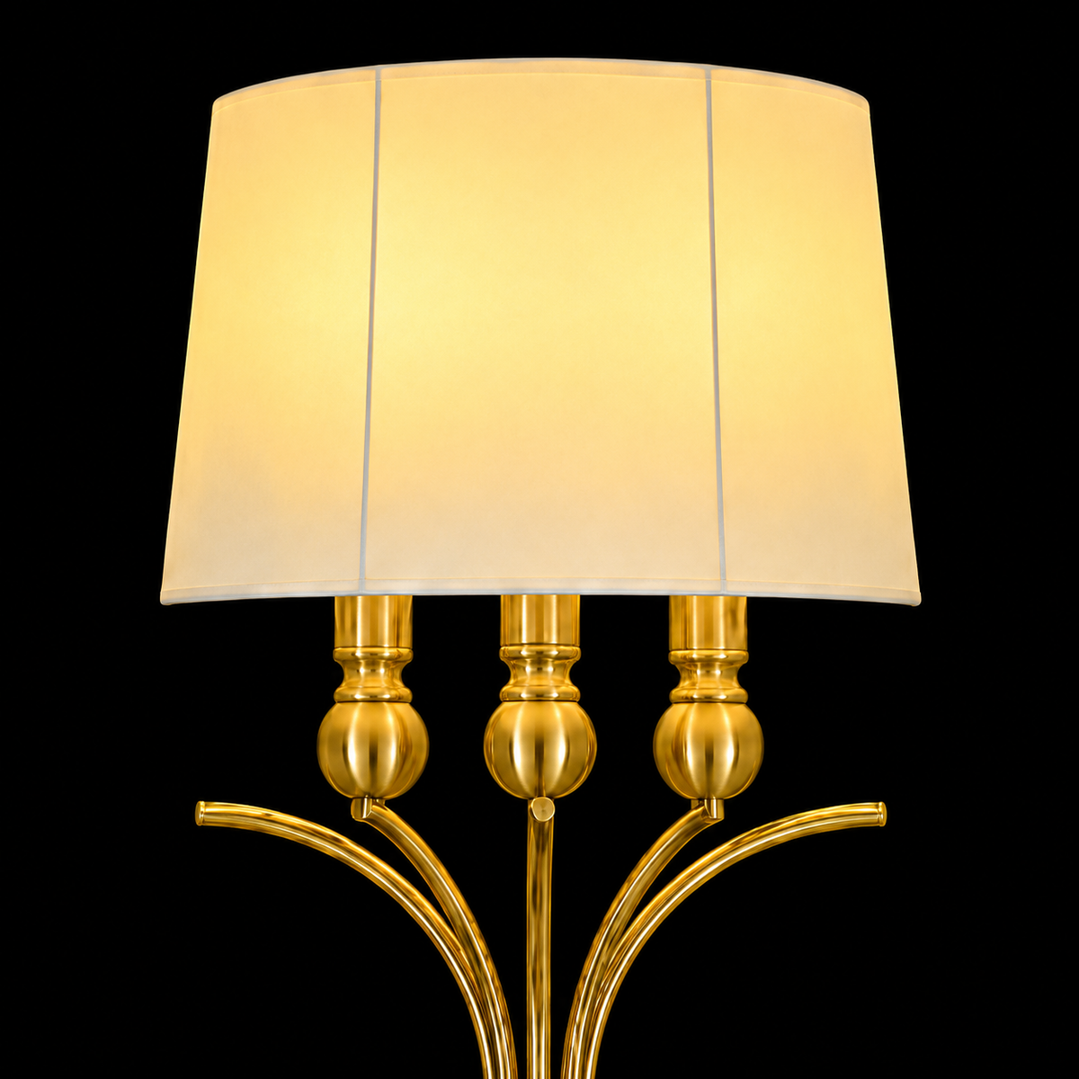Aurelia Classic Gold Wall Light with Fabric Shade