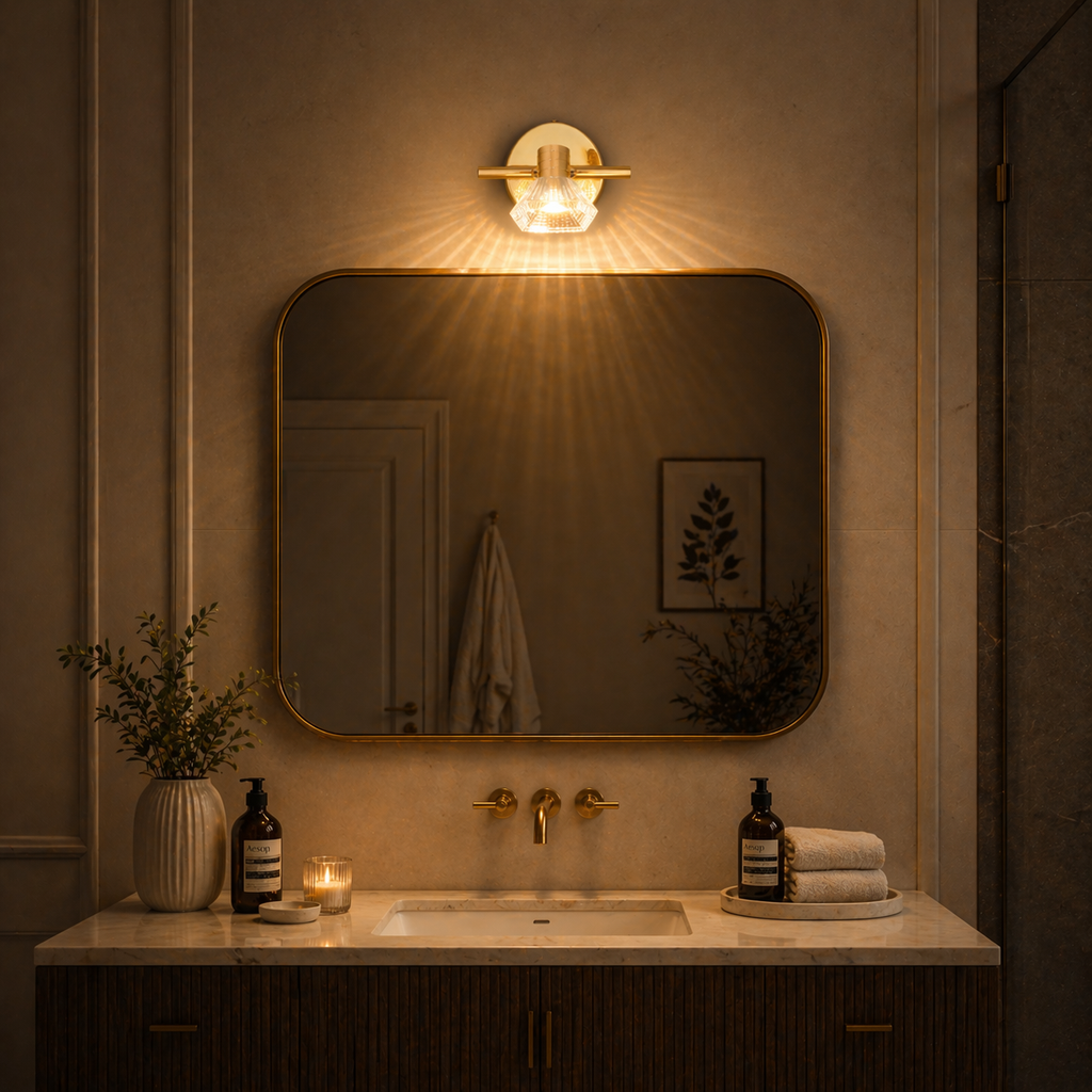 Zyra Crystal Single Wall Lamp