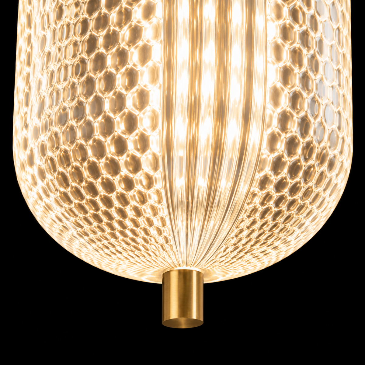 Elara Crystal Capsule Pendant Light