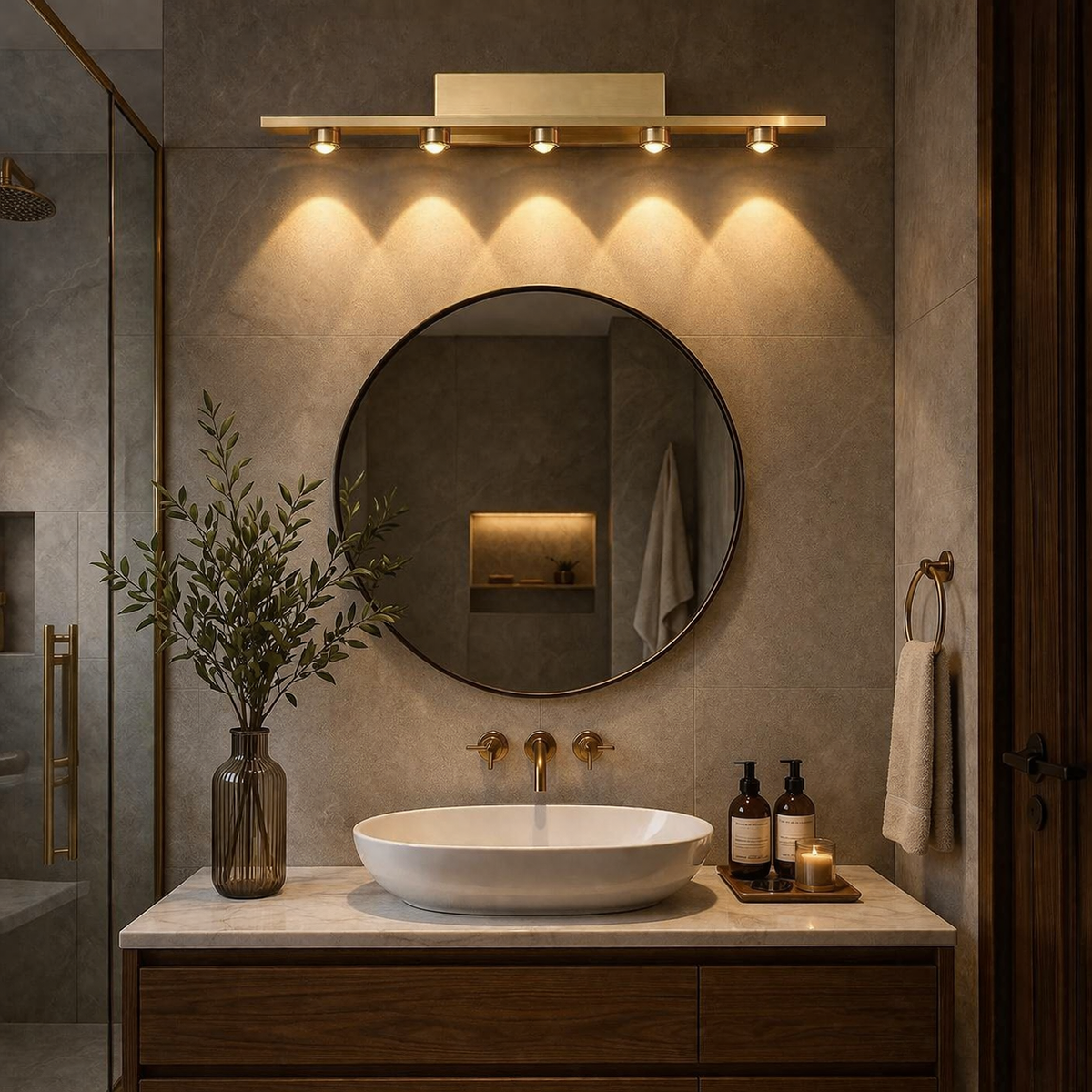 Rayvian 5-Beam Wall Light