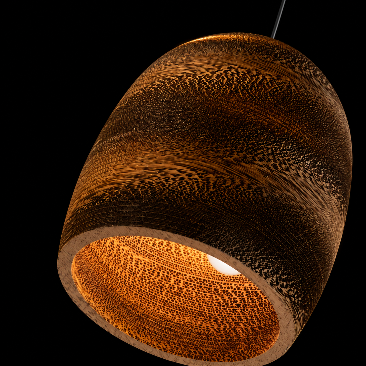 Terra Oval Textured Pendant Light