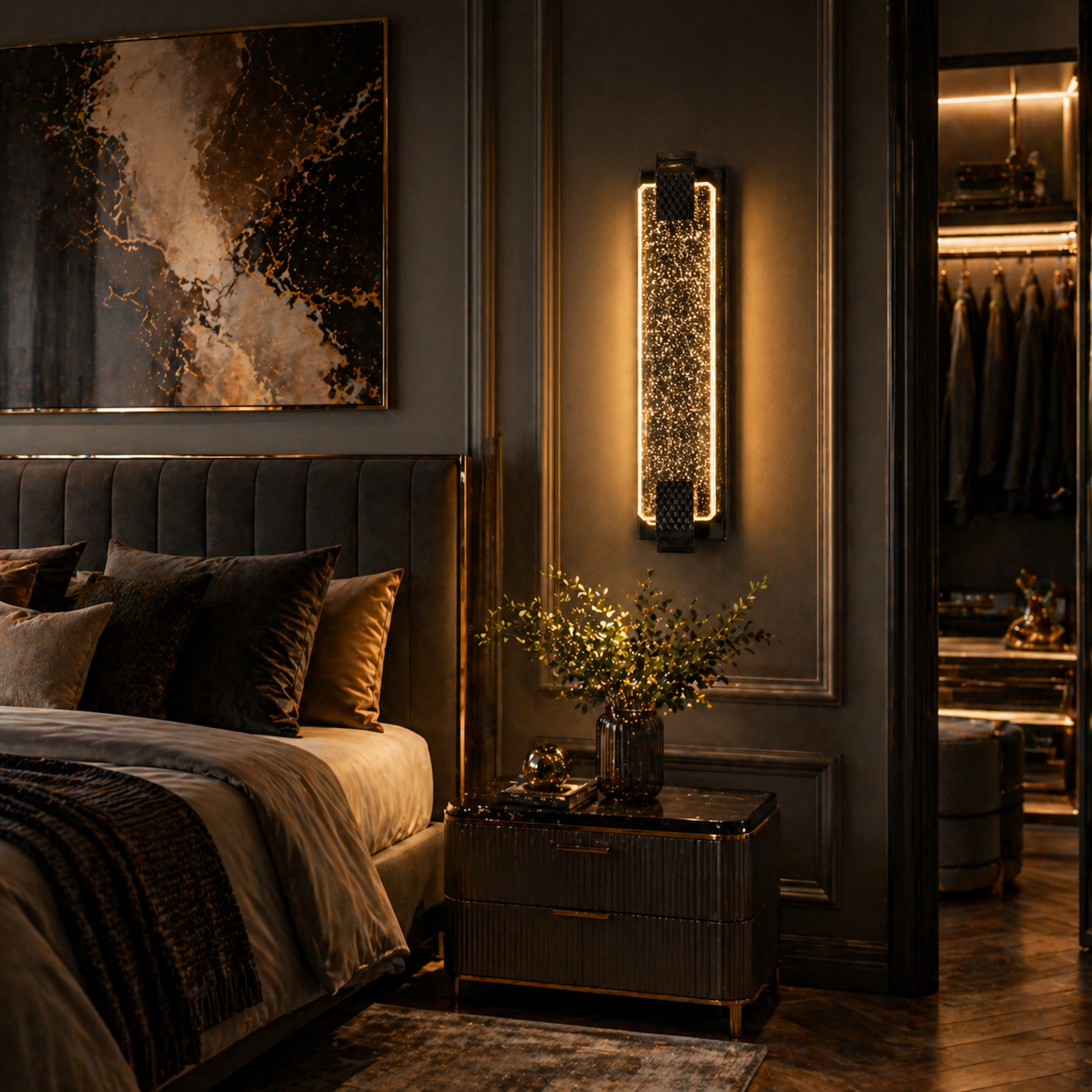 Stellar Beam Crystal LED Wall Sconce