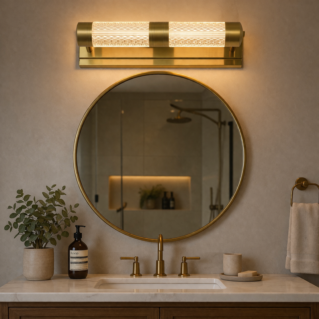 Aurelia Dual Crystal Wall Sconce