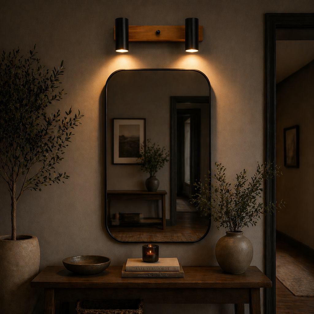 Nero Dual Cylinder Wall Light