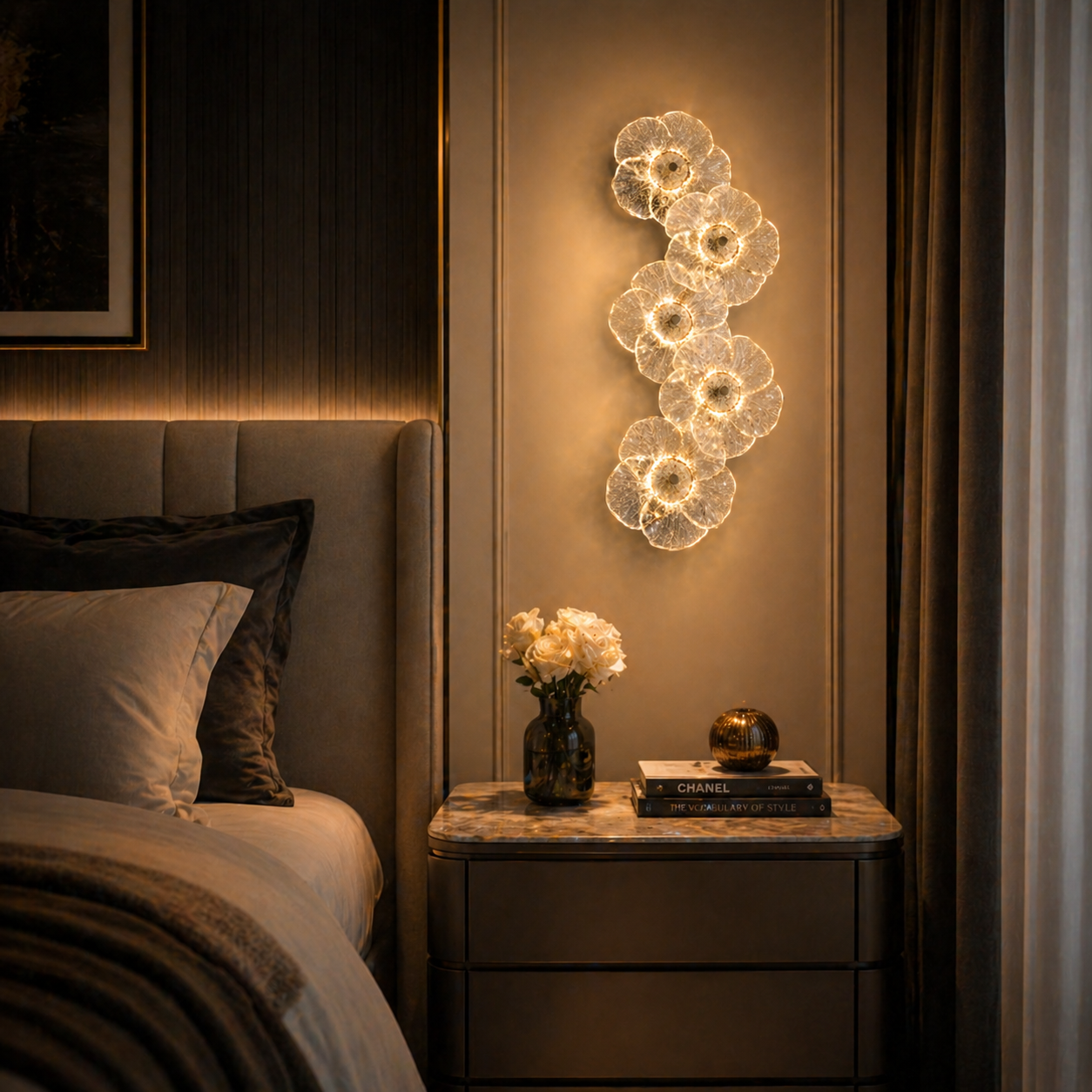 Celestia Bloom Cascade Wall Lamp