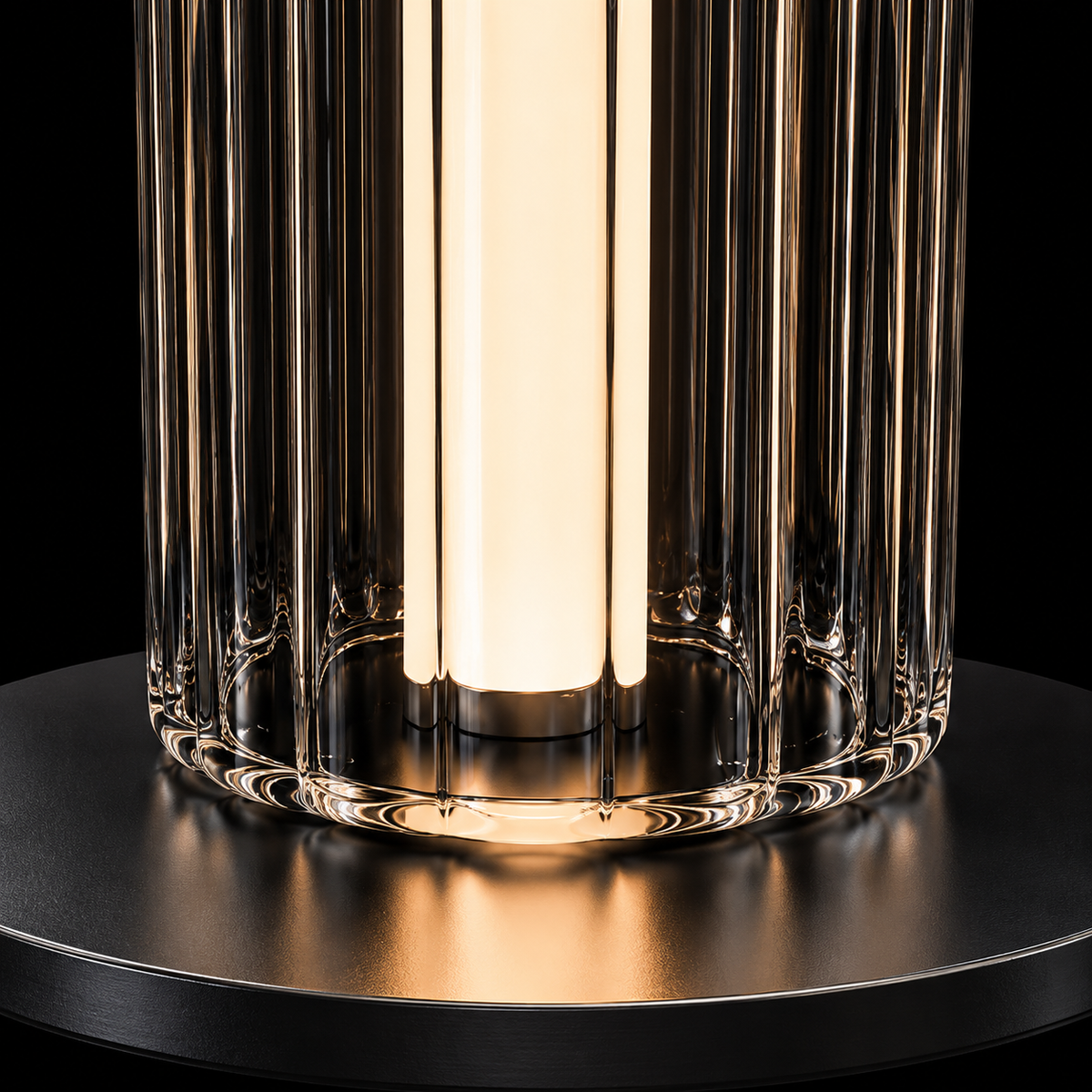 Aurelia Amber Glass Table Lamp