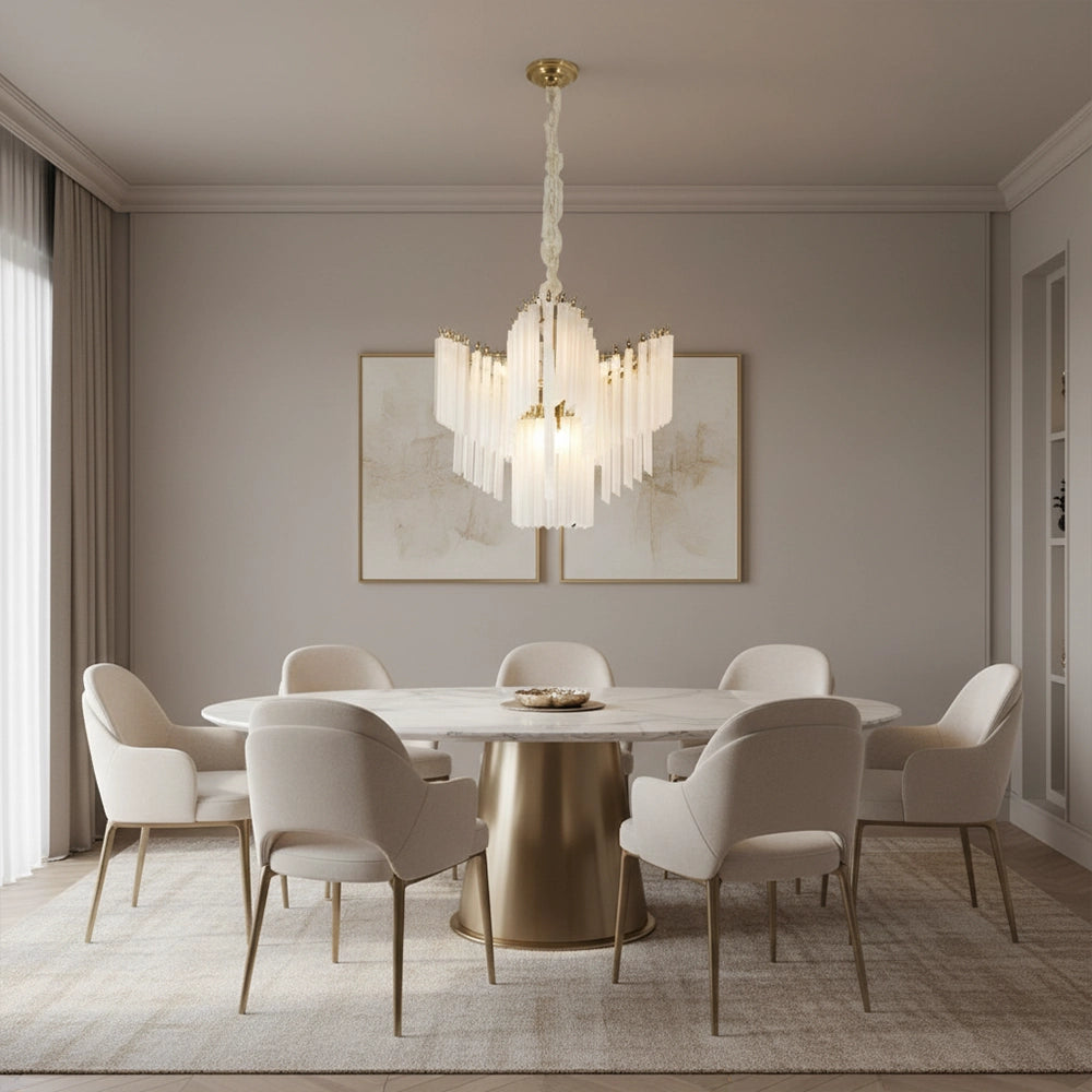 Astra Cascade Glass Chandelier