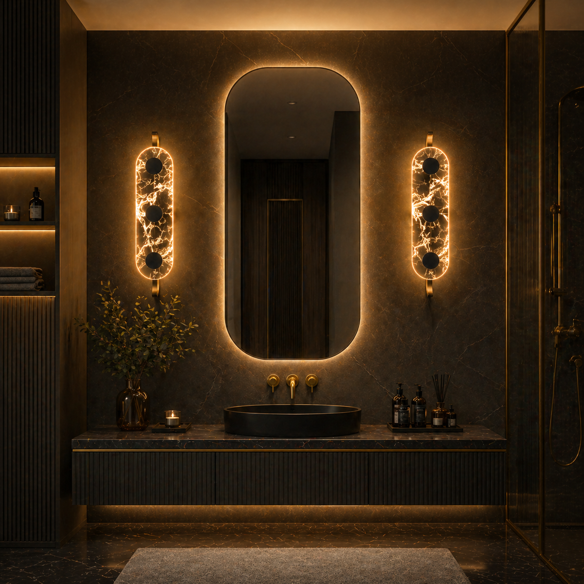 Luminara 3-Ring LED Wall Light