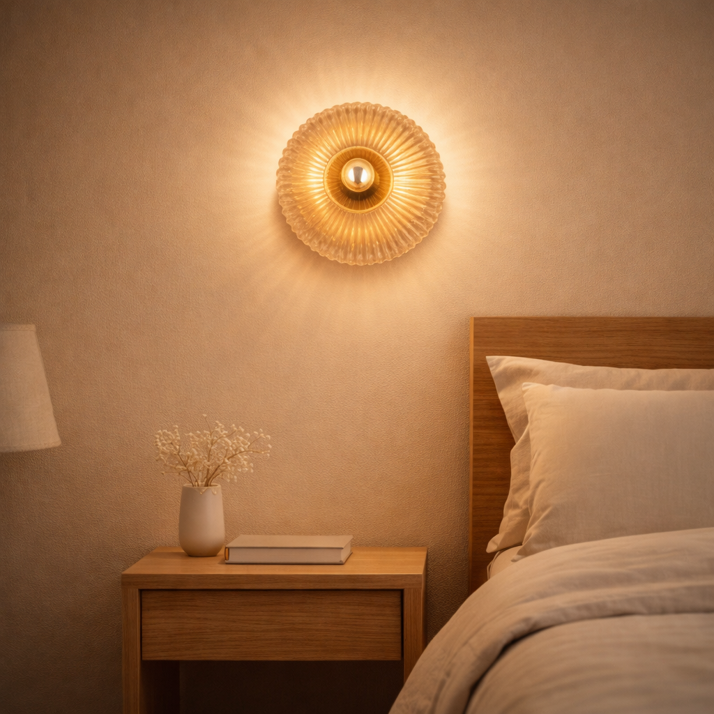 Solara Halo Glass Wall Light