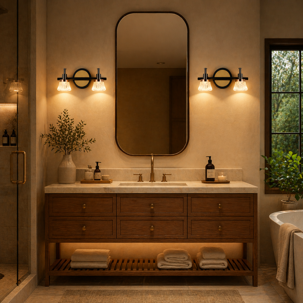 Eclipse Crystal Duo Vanity & Mirror Light