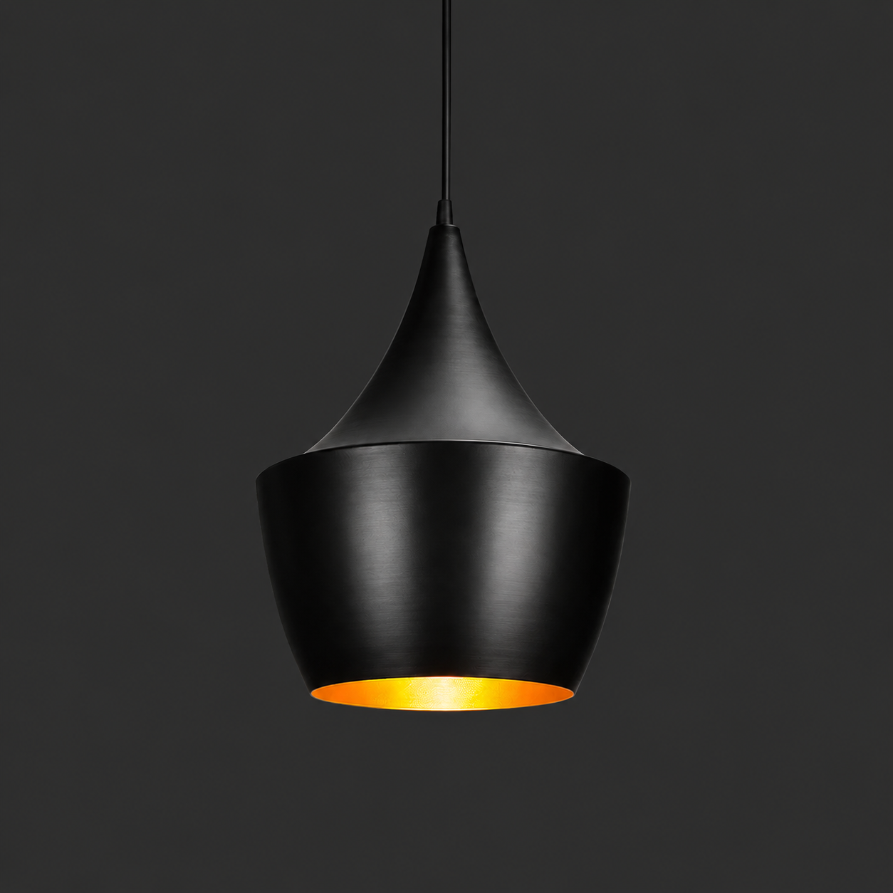 NoirCone Interior Metal Pendant Light