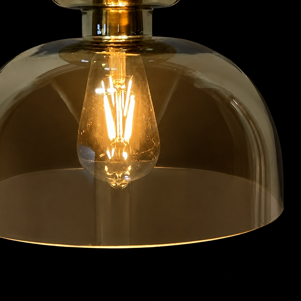 Hearthstone Drop - Modern Glass Bedside Pendant Light