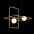 Double Vision Glass Hanging Lamp